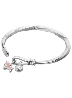 顺钦银楼莫比乌斯环足银镯子