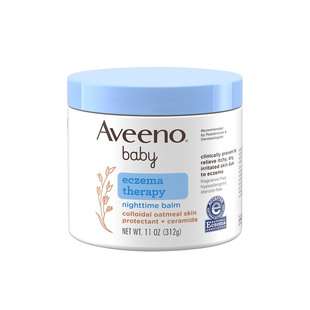 【保税】艾维诺aveeno宝宝晚霜润肤乳312g强效保湿缓解疹子 宿星