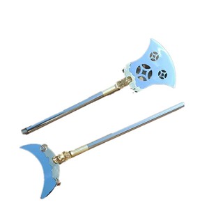 包邮不锈钢沙僧月牙铲鲁智深禅杖木棍子纯铜护手影视长兵器未开刃