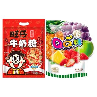 【达人直播】旺仔牛奶糖经典原味QQ糖综合口味分享包缤纷组合