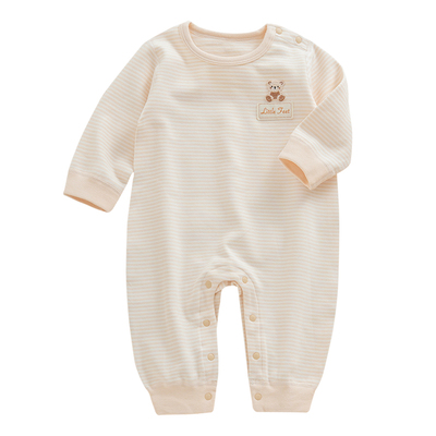 婴儿连体衣舒绒早秋冬保暖加厚