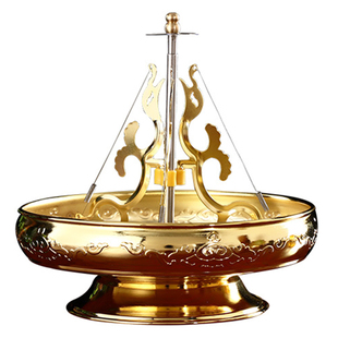 圆通佛具塔香架24小时香炉塔香盘香环盘香薰炉盘香架佛堂用品包邮