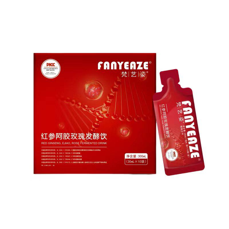 梵艺姿红参阿胶玫瑰发酵饮