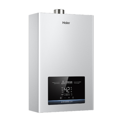 海尔16升下置风机速热燃气热水器