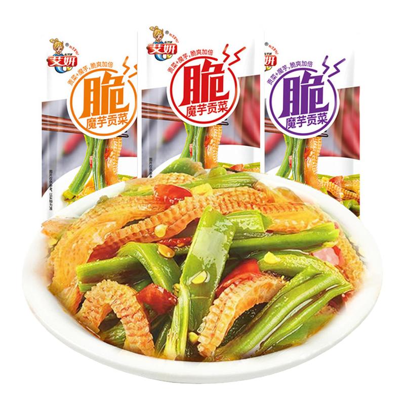 艾妍魔芋贡菜即食小吃香辣下饭菜