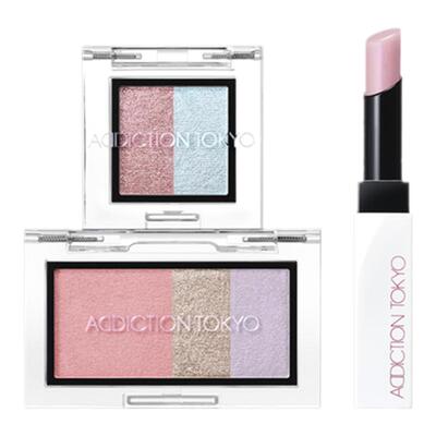 【官方正品】ADDICTION腮红眼影唇膏假日彩妆套装