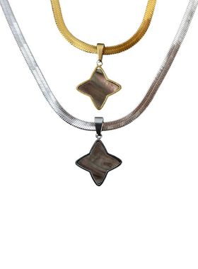 ONEPART原创菱形贝母男士项链