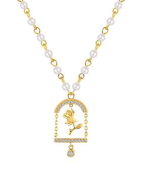 设计感小众法式浪漫风珍珠项链