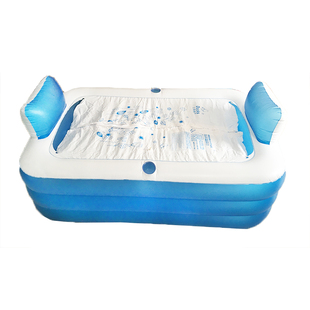 大人家用洗澡盆充气泡澡桶折叠浴缸双人沐浴池情侣成人鸳鸯浴神器