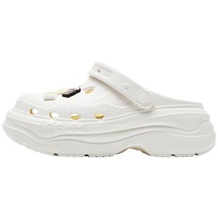 匹克态极增高6cm洞洞鞋女夏季女款凉鞋奶酪厚底运动鞋户外沙滩鞋