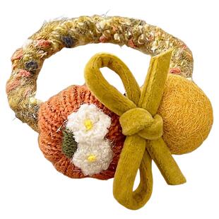 早春南瓜蝴蝶结发圈女高级感2026新款丸子头发绳皮筋扎发头绳发饰