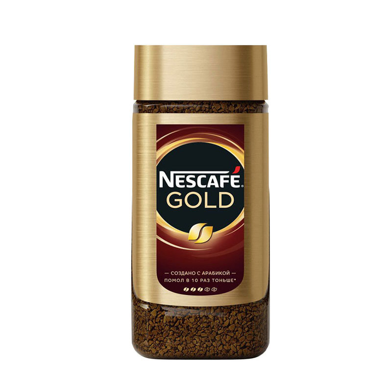 俄罗斯进口雀巢金牌咖啡 醇品速溶纯黑咖啡 烘焙冻干无添加糖低脂