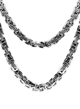 小众法国idee潮牌无吊坠银色项链