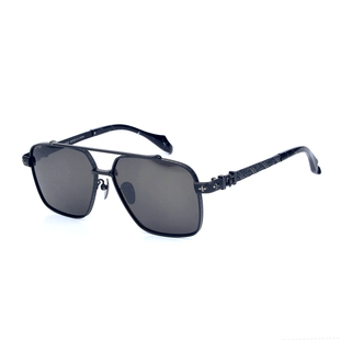 EASHEN日韩太阳镜男钛钢超大脸型偏光墨镜超耐用可配近视度数墨镜