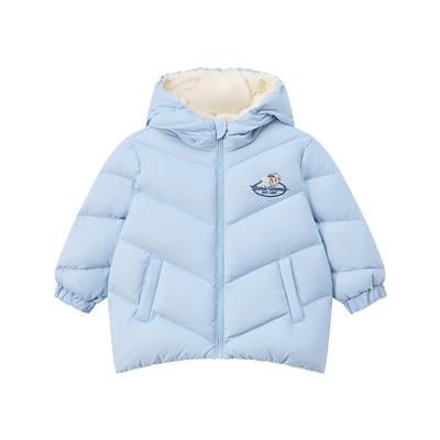 TeenieWeenie Kids小熊童装25新款冬男女宝宝三防连帽蓬松羽绒服