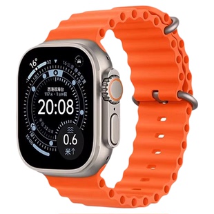 【氟橡胶材质】匠戴苹果Ultra3/2/1手表AppleWatchS11海洋表带iWatch10弹力扣49MMS9运动8男7女6腕带2026新款