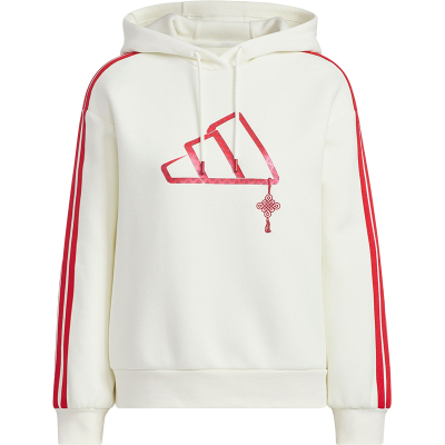 Adidas/阿迪达斯正品CW HOODY女士双面针织连帽卫衣JZ1638