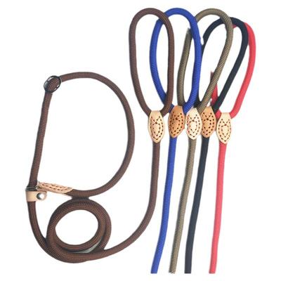 热卖狗绳防暴冲P链遛狗尼龙牵引训练绳P绳加长加粗小中大型牵引绳