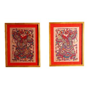 杨家埠门神高档复古风水摆件挂画平安国潮版画春节2025年传统年画