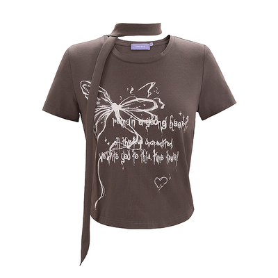 UNIFREEPLUS大码短袖美式短款T恤