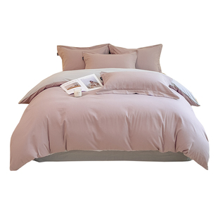 2025新款加厚纯棉磨毛被套单件全棉单人被罩150x200x230四件套女