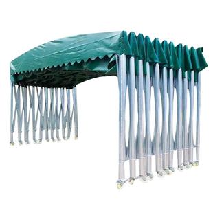 定制户外大型电动推拉棚移动帐篷活动伸缩雨棚停车棚遮阳雨篷防水