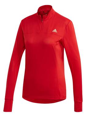 Adidas/阿迪达斯正品OTR 1/2 ZIP CNY女装跑步运动长袖T恤 GE5833