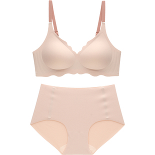 六只兔子小云感无痕内衣女小胸聚拢运动文胸大胸显小细肩带胸罩