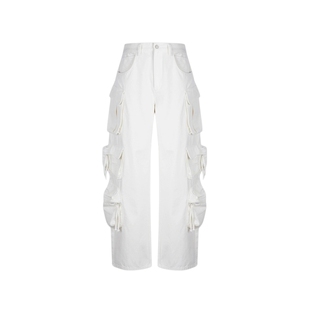 JNBY/江南布衣春季女装牛仔裤棉质宽松经典锥形纯色铅笔裤长裤