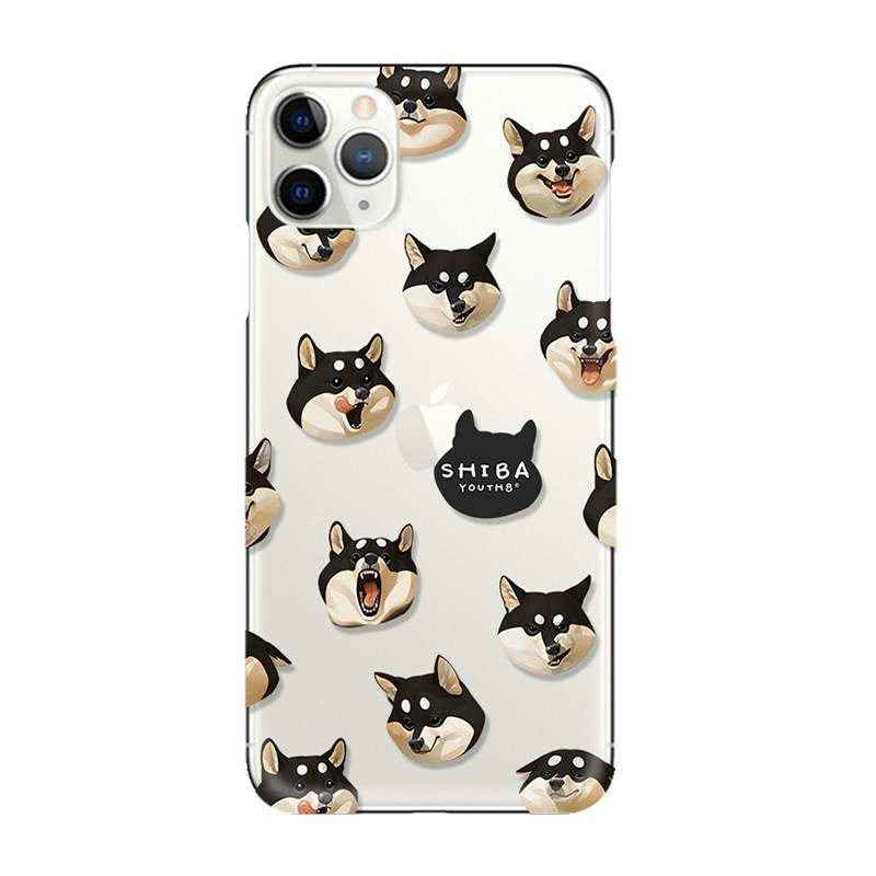 黑色柴犬秋田犬手机壳适用iphone16苹果15pro个性小众设计软壳14promax华为小米三星一加vivoppo型号