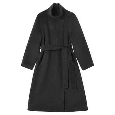 宽松双面尼毛呢外套大衣