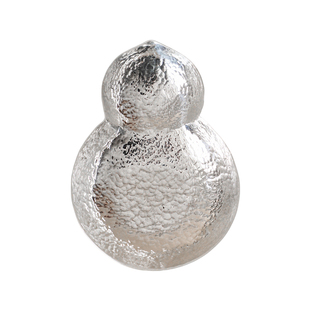 纯银时代 葫芦纯银杯托手工足银999茶托碟杯垫小型茶则茶荷高端