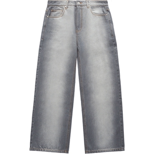 【CLOTTEE by CLOT】灰色水洗阔腿牛仔裤 基础系列陈冠希主理