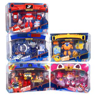 奥迪双钻超级飞侠新款职业套装大号变形机器人乐迪小爱金小子玩具