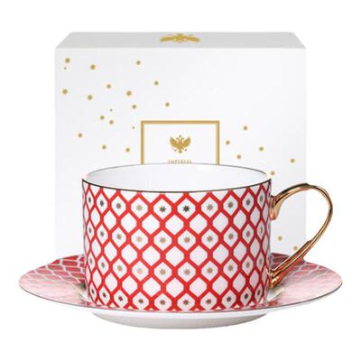 俄皇STAR骨瓷杯碟礼盒