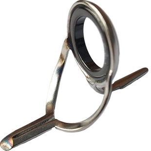 包边双脚导线环导眼双角过线环不锈钢路亚直枪柄通用陶瓷环渔竿改