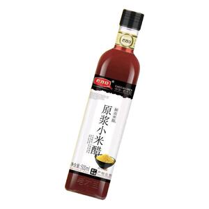 老才臣原浆小米醋500ml酿造食醋家用食用凉拌点蘸饺子自然发酵法