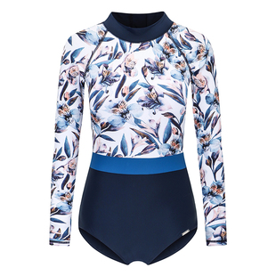 澳洲AXESEA 冲浪服女速干防晒长袖泳衣度假连体水母衣丨Museum