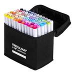 法卡勒马克笔二代60/72色动漫套装FINECOLOUR2代酒精油性双头马克笔美术生专用室内服装设计法克勒 全套160色