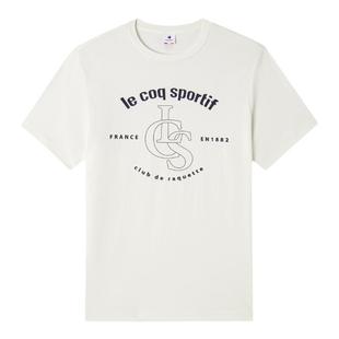 乐卡克法国公鸡夏男子网球舒适时尚简约百搭潮流休闲运动短袖T恤