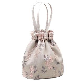 芬芳之品原创12款蕾丝休闲中式手提女包复古束口包包