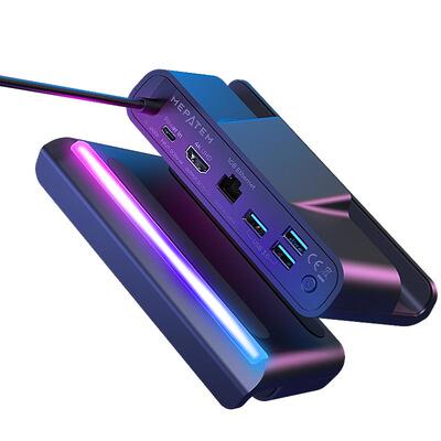 适配Steam掌机底座SteamDeck OLED拓展坞RGB电竞扩展坞电视投屏官方底座4K高清千兆网络100W充电输入USB键鼠