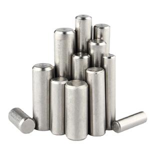 304不锈钢圆柱销 定位销钉 固定销实心销子销轴M2M3M4M5M6M8M10mm