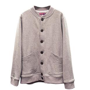 卫衣不带帽男纯棉不起球立领复古显瘦开衫棒球服春秋新款大码潮