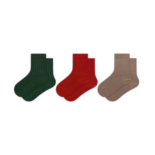 JoannaLonng儿童男女童袜子21色春秋中筒袜短袜四季透气弹力童袜