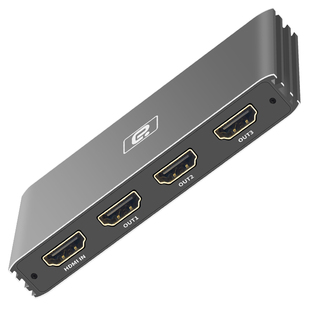 阿音 HDMI2.1同屏器一进三出复制同显8K@60HZ高清一进多出分配器4