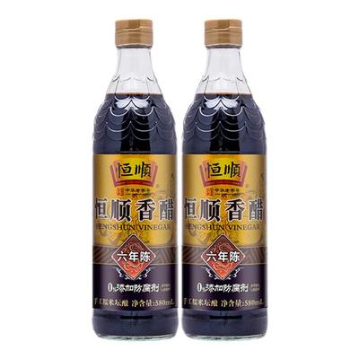 六年580ml*2瓶镇江特产恒顺香醋
