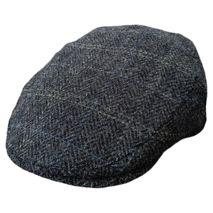 哈里斯复古格纹羊毛鸭舌帽男女春秋百搭Harris粗花呢贝雷前进帽子