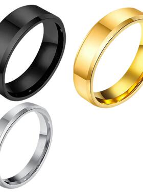 情侣对戒超宽男戒镜面钨钢戒指男