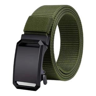 2025新款男女士帆布尼龙腰带无孔自动扣皮带轻便超轻薄耐用学生